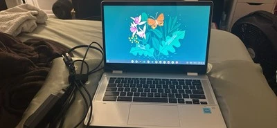 Portátil convertible HP Chromebook con cargador Foto 1 de 3