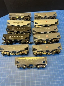 11 Stück American Flyer Spur S weiß #640 #632 Wabash American Flyer Hopper - Bild 1 von 10