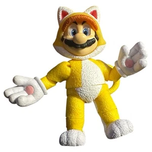 Super Mario Brothers Bros Movie 5” CAT MARIO Action Figure Toy NINTENDO - Picture 1 of 5