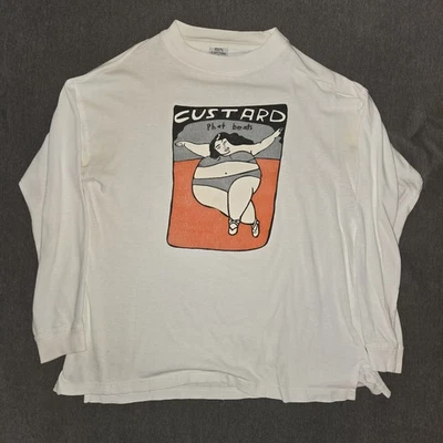 Custard Phat Beats 长袖 T 恤复古超罕见 90 年代 1997 — 第 1/4 张图片