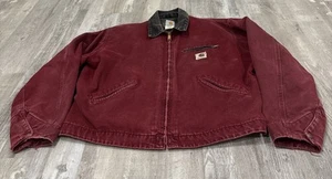 Rara giacca vintage Carhartt Detroit J97 CRI Crimson taglia XL - Foto 1 di 9