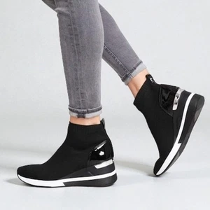 MICHAEL MICHAEL KORS Skyler Calcetín Elástico Zapatilla Botín Talla 10 Negro Elegante  - Imagen 1 de 13