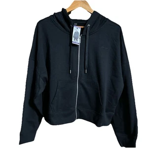 Chaqueta con capucha DKNY para mujer, color negro talla XXL, precio de venta sugerido por el fabricante 69,50 USD - Imagen 1 de 5