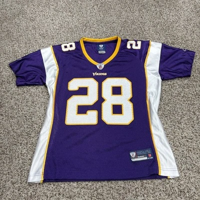 Minnesota Vikings Jersey Womens Small Purple Peterson NFL Football Reebok 28 - Image 1 of 4