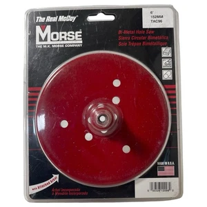MORSE Advanced Bi-Metal Hole Saw With Attached Arbor 6 Inch Made in USA - Picture 1 of 11
