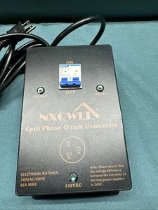 NEW Split Phase Quick Connector Turn 2 120v Into 240 Volt Up to 16 Amps EV Cars - Picture 1 of 4
