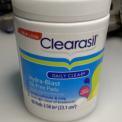 CLEARASIL DAILY CLEAR HYDRA BLAST OIL FREE ACNE ~ 90 粒(密封 ~ 已停产) — 第 1/2 张图片