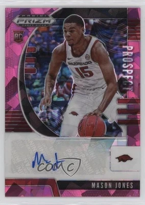 2020-21 Panini Prizm Draft Picks Prospect Pink Ice Mason Jones Rookie Auto RC - Image 1 of 2