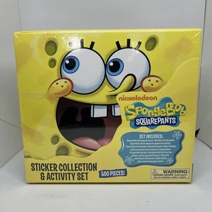 SpongeBob SquarePants Sticker Collection and Activity Set, Includes 500 Pieces - Afbeelding 1 van 7