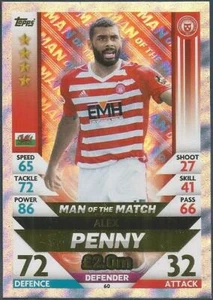  TOPPS MATCH ATTAX SPL-2018-19- #060-HAMILTON ACADEMICAL-MOTM-ALEX PENNY-FOIL - Picture 1 of 1