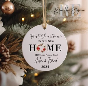 New Home Ornament | First Home 2024 | Personalized Housewarming Ornament - Picture 1 of 3