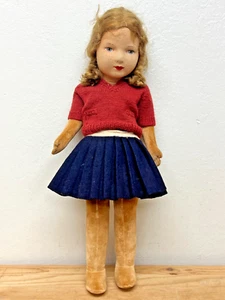 Antique Chad Valley 19" School Girl Doll, Made in England - Picture 1 of 9