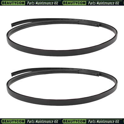 BLACK ROOF TOP TRIM MOLDINGS FOR 2006 2007 2008 2009 2010 2011 2012 TOYOTA YARIS - Image 1 of 4