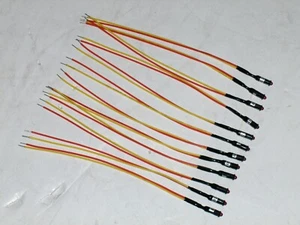 12) RED Mini LED Dash Panel Indicator Lights warning signal street rod 12v 4mm - Picture 1 of 2