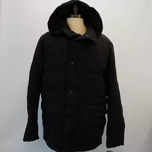 Michael Kors Men Big Tall Jacket Full Zip Quilted Down Parka Coat Black XLT $450 - Picture 1 of 9