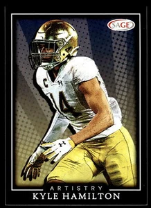 2022 SAGE Artistry #71 Kyle Hamilton   Rookie Notre Dame Fighting Irish - Picture 1 of 2
