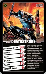 2017 DC COMICS SUPER-VILLIANS Card DEATHSTROKE - Picture 1 of 3