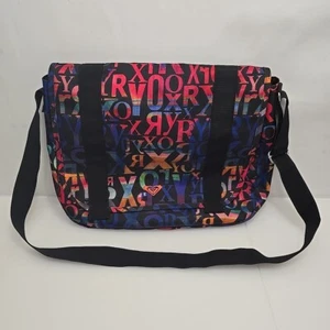 Bolso Bandolera Roxy Tie Dye Anth Ax Azul Profundo Mensajero Universitario Retro - Imagen 1 de 10