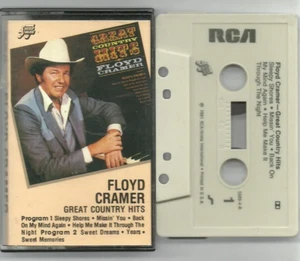 Floyd Cramer Great Country Hits (Cassette, 1981 RCA) VG-EX COND. - Picture 1 of 3