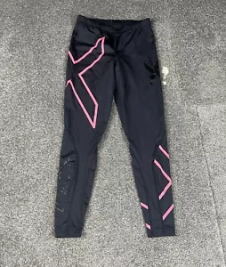 2XU Compression Tights Womens Small Black Pink Mid Rise 7/8 Pants Ladies - Picture 1 of 17