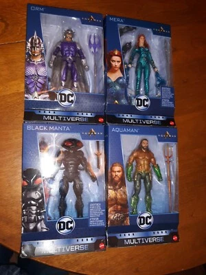 DC Universe Multiverse 2018 6" Aquaman Trench Warrior CNC BAF conjunto de 4 nuevo en paquete  Foto 1 de 3