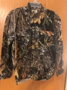 Mossy Oak Stealth Weave shirt long sleeve collar camo medium - Picture 1 of 7
