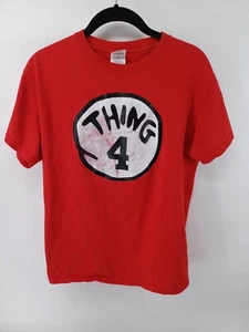 Gildan THING 4 T-Shirt Youth Red Medium Short Sleeve 100% Cotton - Picture 1 of 10