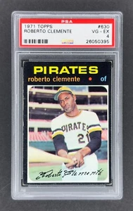 1971 Topps #630 Roberto Clemente (Pittsburgh Pirates) PSA 4 VG/EX HOF! - Picture 1 of 2