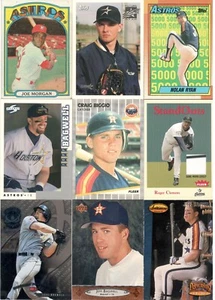 Houston Astros 240-Card Collector's Lot, Clemens Game-Worn, Biggio RC's, Bagwell - Picture 1 of 23
