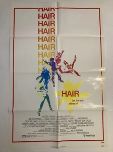 Hair The Movie 1979 gefaltet ein Blatt Filmplakat 27x41 - Bild 1 von 9