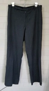 GAP Wool Blend Trouser Pants Dark Charcoal Grey Size 8 Stretch Career Work  - Picture 1 of 4