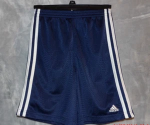 Boys Adidas Athletic Shorts Size 7X Navy Elastic Waistband - TR07 - Picture 1 of 2