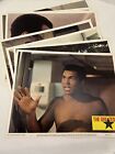 Muhammad Ali 1977 Największe oryginalne karty do lobby -11x14- zestaw 7 szt.