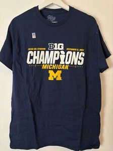 Michigan Wolverines Big Ten Champs 2023 Football Locker Room T-Shirt men’s M - Picture 1 of 8
