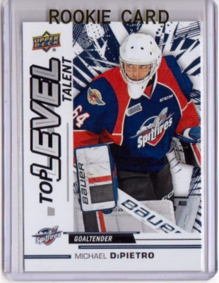 MICHAEL DiPIETRO 18/19 Upper Deck CHL Rookie Top Level Talent #TL-1 Spitfires - Image 1 of 2