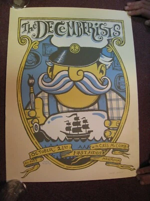 the Decemberists Poster Silkscreen Cass McComb Oct 21 S/N - Image 1 of 3