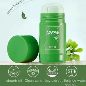 Green Tea Mask Facial Cleansing Oil Acne Blackhead Control Deep Clean - Picture 1 of 12