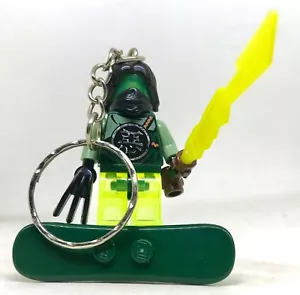 KEYCHAIN MORRO GREEN EVIL NINJAGO LEGO HANDMADE - Imagen 1 de 6