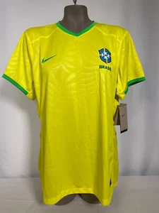 Brazil 2023 World Cup Nike Dri-FIT Slim Fit Home Soccer Jersey Women's XL NWT - Picture 1 of 15