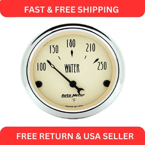 AutoMeter 1837 Antique Beige Water Temperature Gauge - Picture 1 of 3