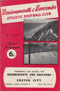 Bournemouth v Exeter City 1964/5 (26 Aug) - Picture 1 of 1