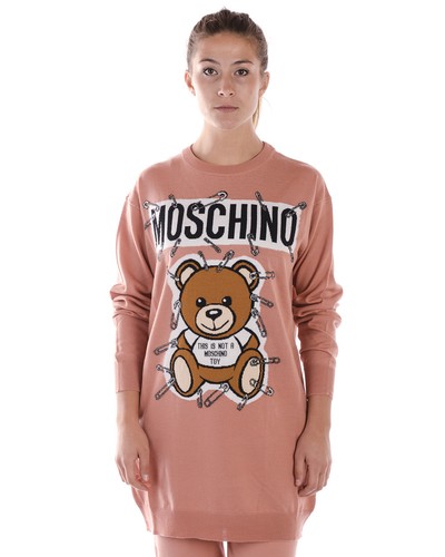 Vestito Moschino Dress A I Lana MADE IN ITALY Donna Rosa V04935501 1147