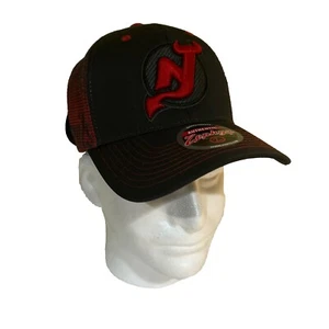 Zephyr NHL New Jersey Devils RARE "Jolt" Curved Bill Trucker Mesh Hat BRAND New - Picture 1 of 10
