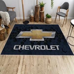 Chevrolet Area Rug, Cool Chevro Area Rug, Men's Cave Rug - Picture 1 of 6