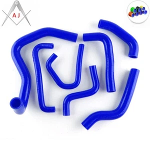 For 2007 2008 Kawasaki Ninja ZX6R ZX6 ZX600 Silicone Radiator Coolant Hose Blue - Picture 1 of 3