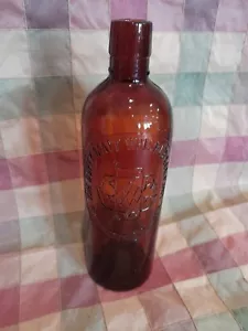 Vintage The Duffy Malt Whiskey Co. Amber Bottle Rochester, NY Pat'd 8/24/1886 - Picture 1 of 5