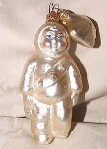 Dept 56 Blown Glass SNOWBABY w/ Sash Snowbabies Christmas Xmas Ornament - Picture 1 of 2