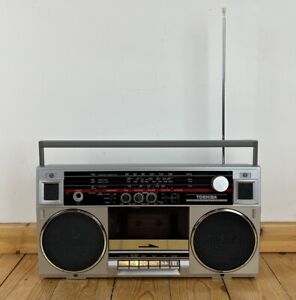 Vintage Toshiba RT-6035 Cassette Stereo Radio Recorder Boombox Ghetto Blaster