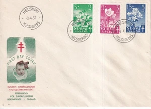 Finland 1950 The Prevention of Tuberculosis - Flowers FDC - Picture 1 of 1