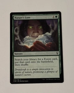 MTG Nature's Lore - Commander Legends Battle for Baldur's Gate NM - Picture 1 of 2